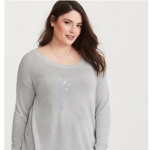 Torrid Size 0 Cinderella Slipper Sweater